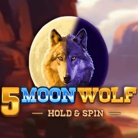 5 Moon Wolf slot logo by Apparat Gaming at Revery Casino5 Moon Wolf