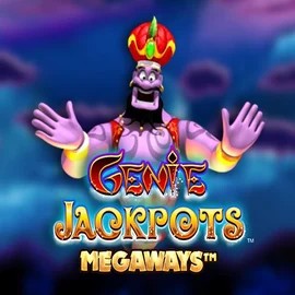 Logo of Genie Jackpots Megaways from Blueprint Gaming at Revery Casino