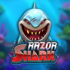 Razor Shark logo – Slots by Push Gaming at Revery Casino
